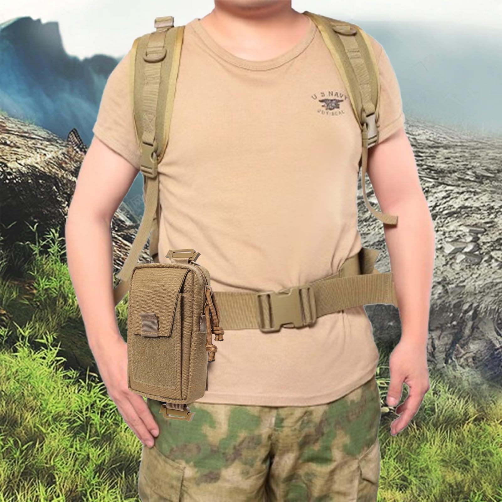 Pochette De Fixation Pour Sac À Dos - Poche Pour Sangle De Sac À Dos Pour Téléphone, Pochette Pour Accessoires De Sangle De Sac À Dos | Sac À Dos