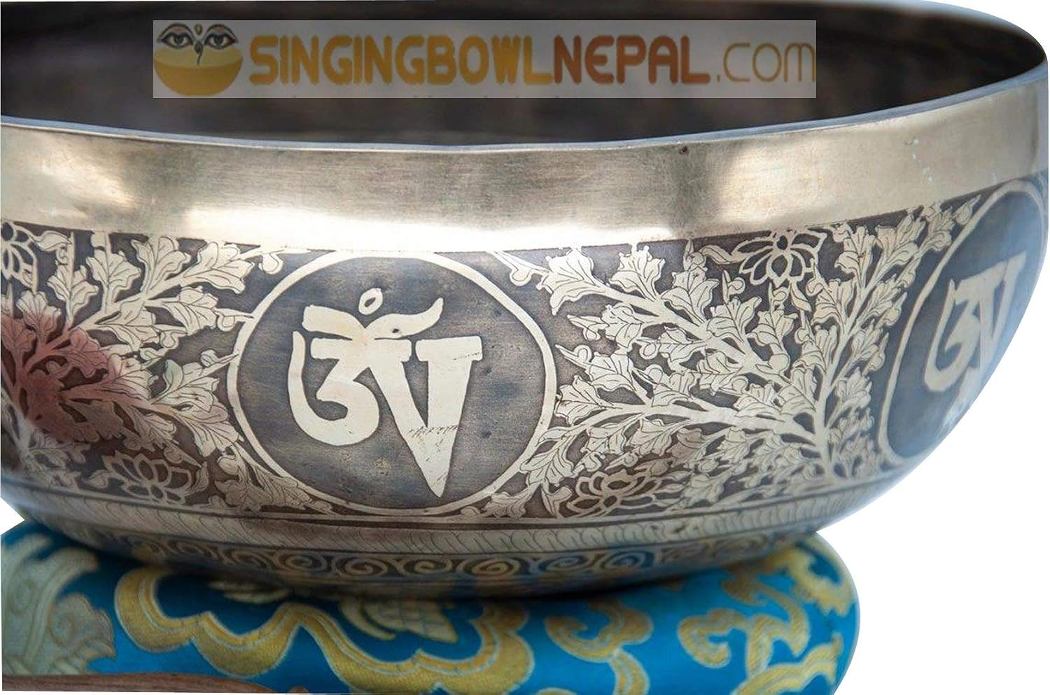 Singing Bowl Nepal-10" Buddha Carved Super Sound Tibetan Yoga Bowl ,Tibetan Handmade Singing Bowl for Meditation, Healing & Music Therapy