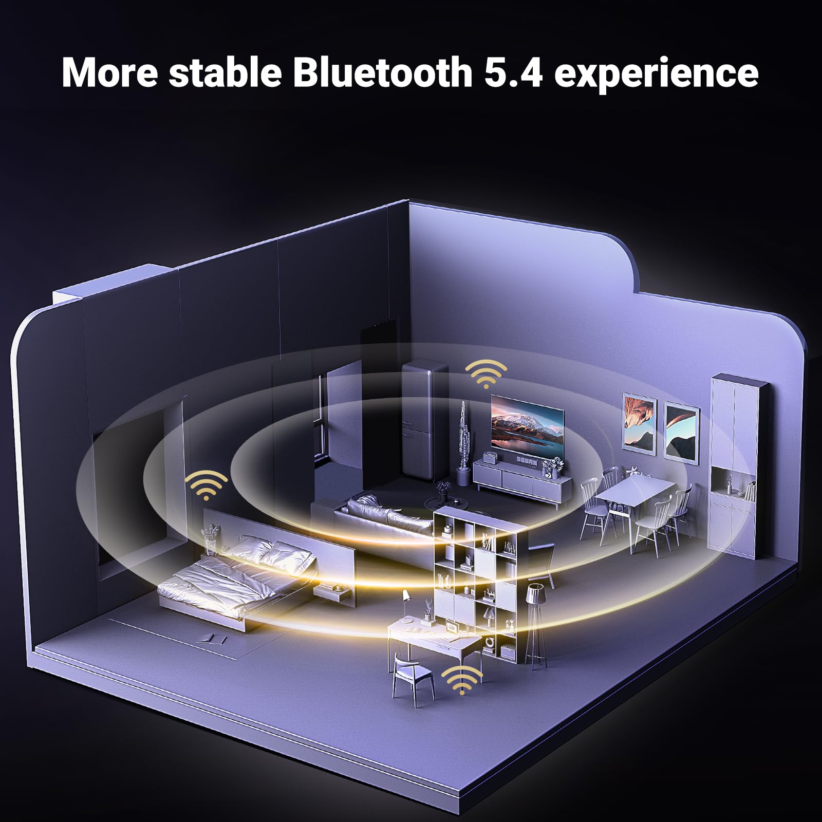 UGREEN Bluetooth 5.4 USB Adaptador Dongle Adapter con Mando de PS5 PS4 Switch Auriculares Teclado Ratón Altavoces Conector PC para Windows 11 10 8.1