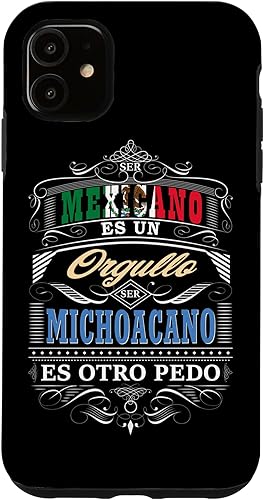 Funda para iPhone 11 Camisa Graciosa de Hombre de Michoacán México y Michoacanos