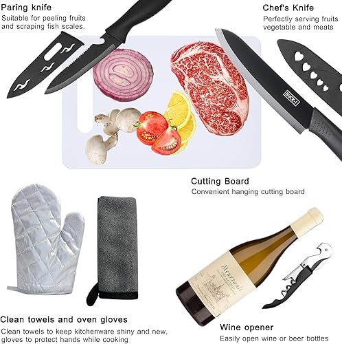 Miniatura 5 de Juego de utensilios de cocina para campamento, juego de utensilios de campamento, equipo esencial para cocinar en campamento, cocina, parrilla,