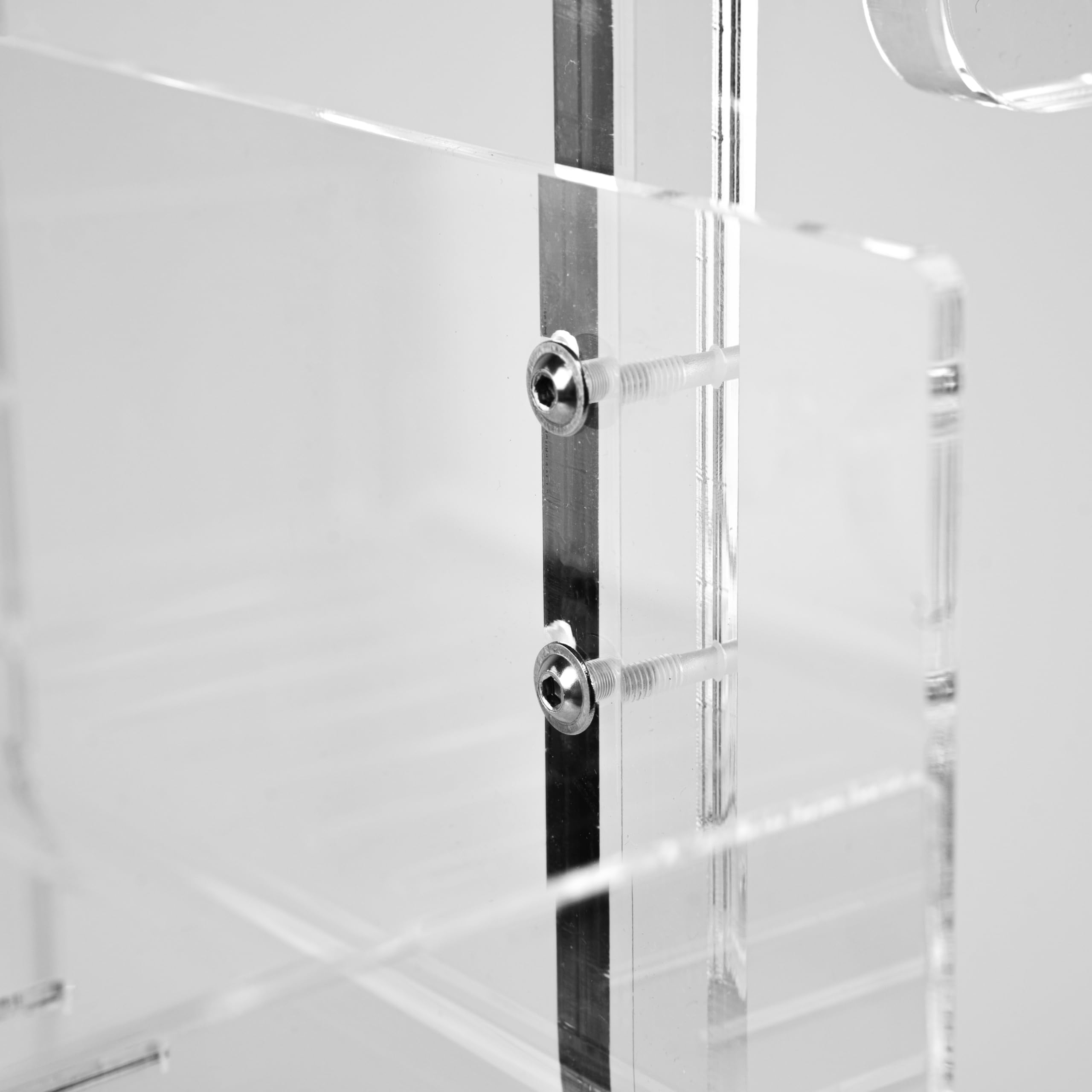 IKONA, Porta Shampoo/Porta Oggetti per Doccia in Plexiglass sp. 12 mm, Intallazione Facile, H. 74 cm x L. 33 cm x P. 12 cm, Capienza max. di 15Kg, Made in Italy, Large