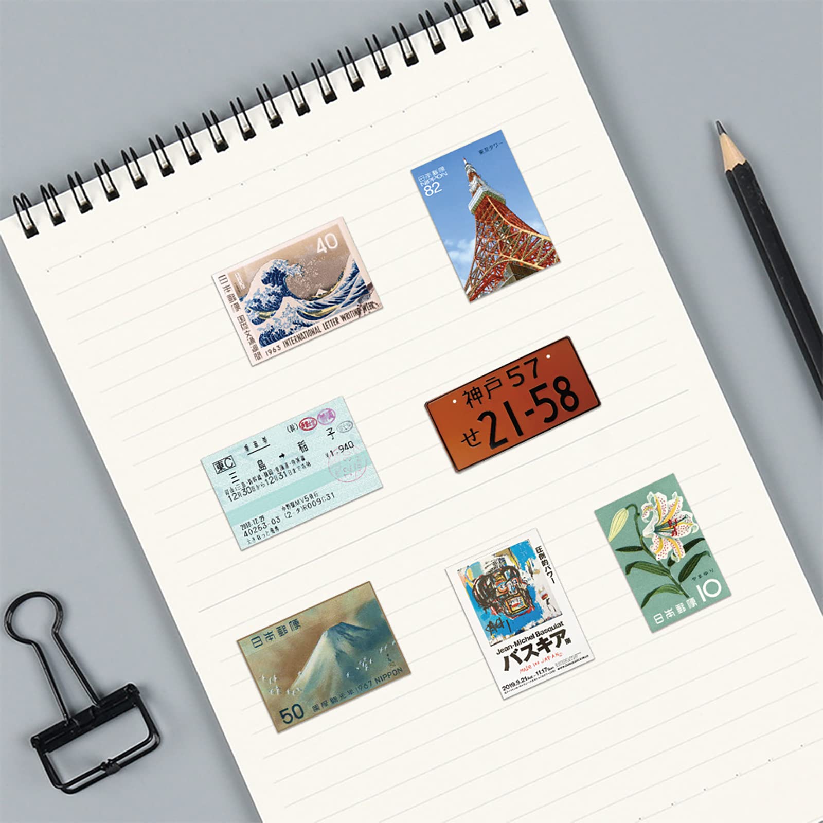 Amazon.com: 60pcs Tokyo Travel Stamps Stickers for Teens Laptops