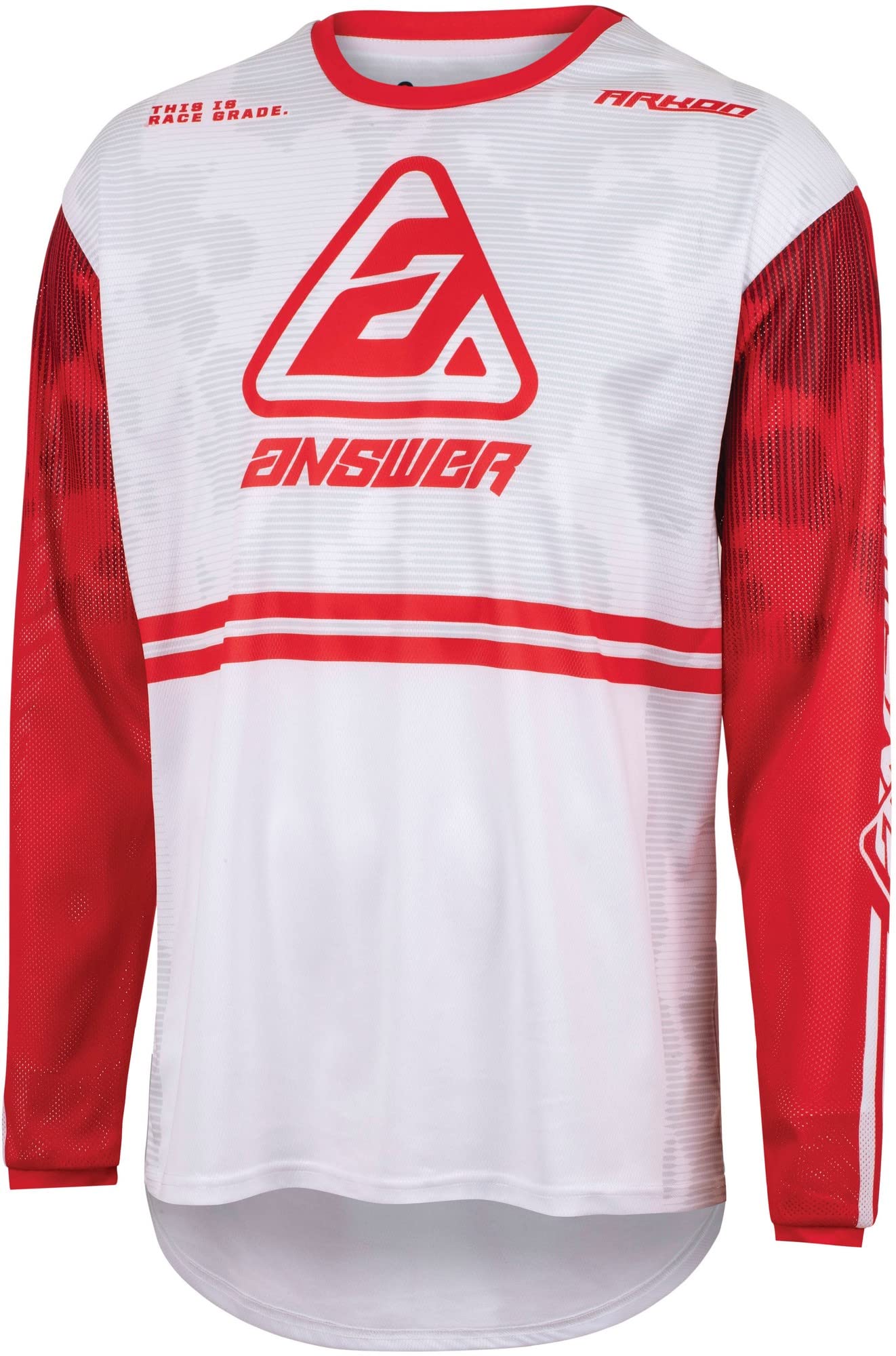 Answer Racing 447348 Men's A23 Arkon Trials Jersey: Red/White, L