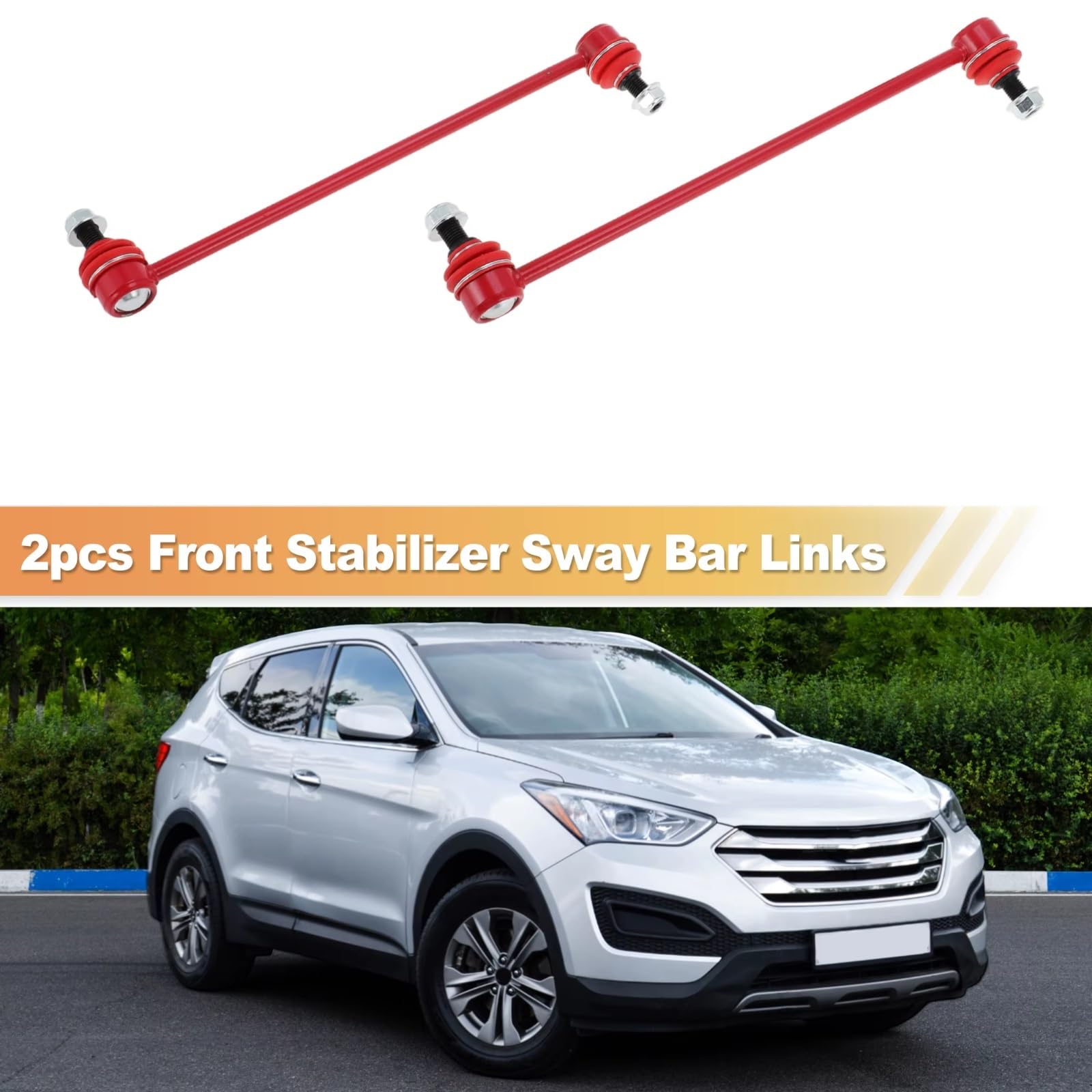 Bieletas de Barra estabilizadora Delantera (2 Piezas) Barra estabilizadora Delantera para Coche Bieletas de Barra estabilizadora K750659 Compatible con Hyundai Santa Fe Sport 2013-2018