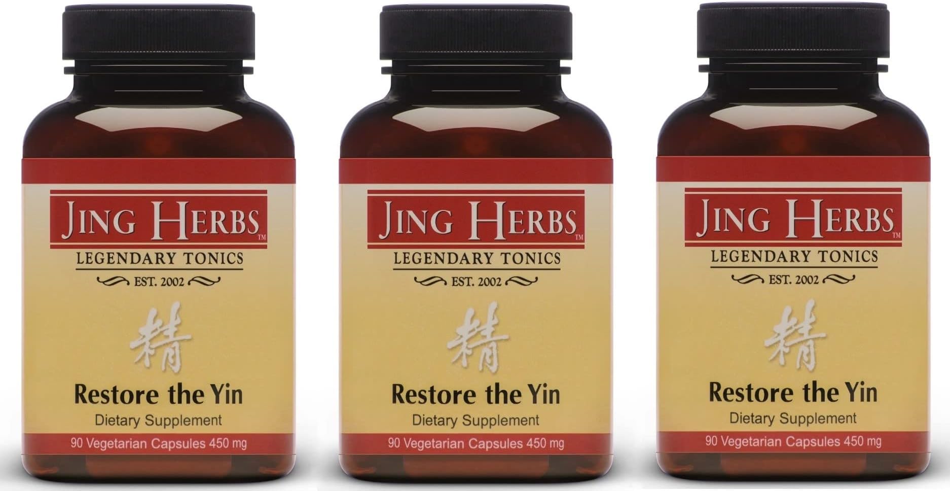 Jing Herbs Restore The Yin, 90 Capsules (3 Pack)