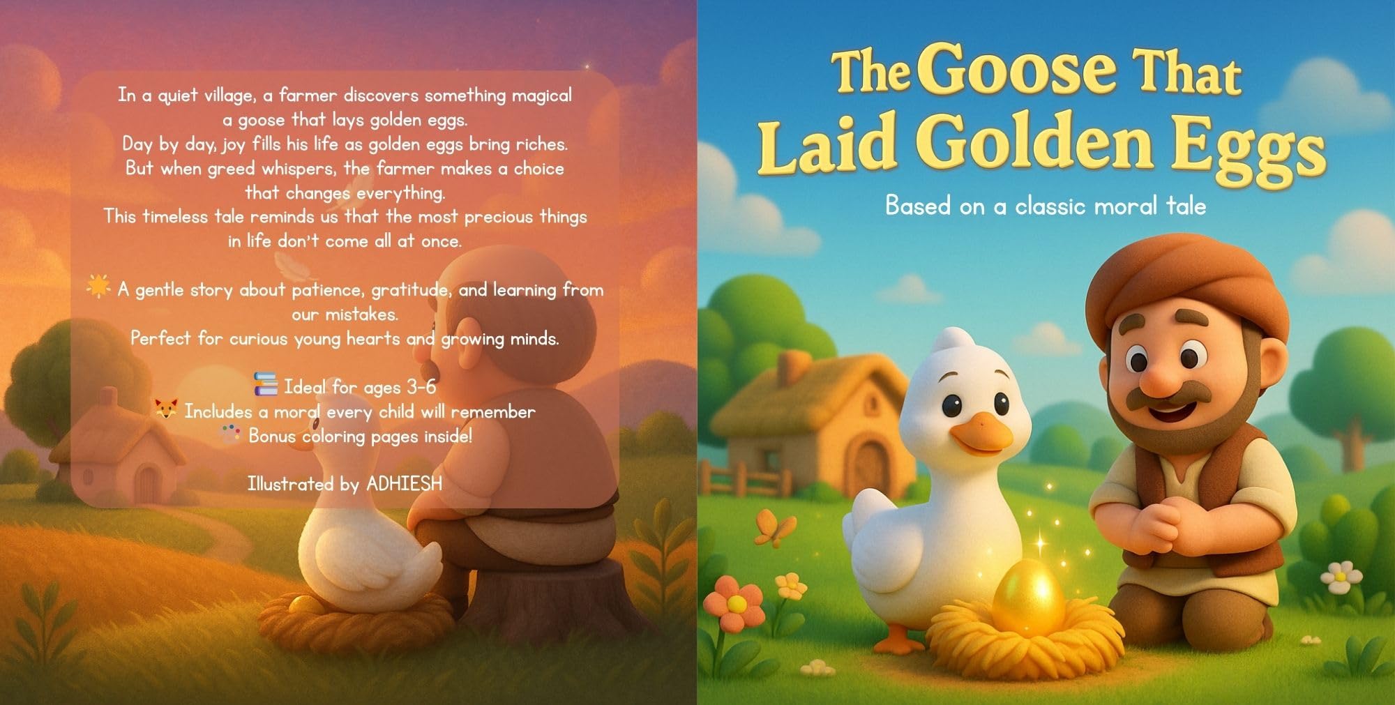 The Goose that Laid Golden Eggs: Based on a classic moral tale