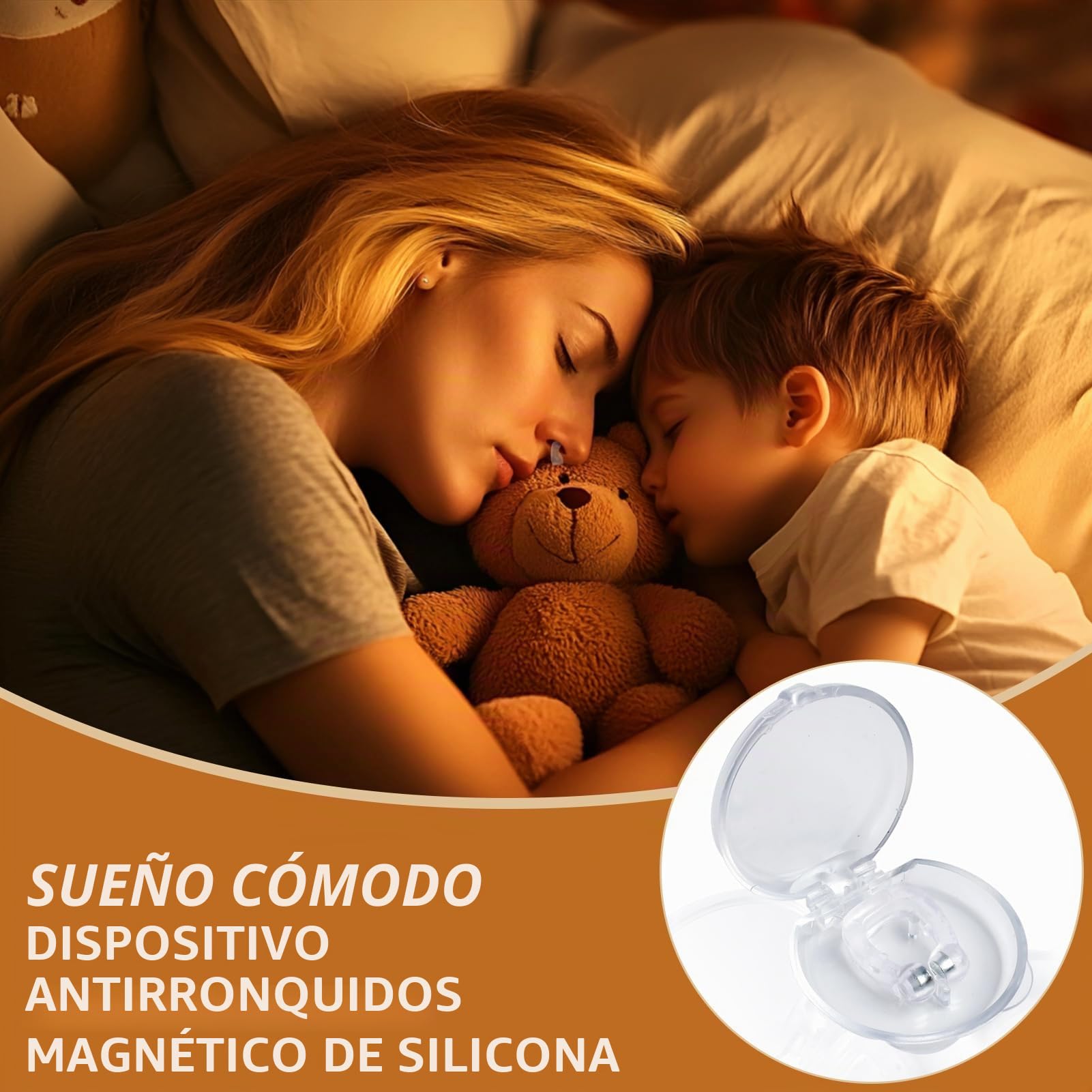 8 Dilatadores Nasales Antirronquidos Reutilizables, Dilatador Nasal Magnético en Silicona, Antirronquidos para Dormir, Clips Nasales Invisibles para Hombre y Mujer, Solución para Ronquidos