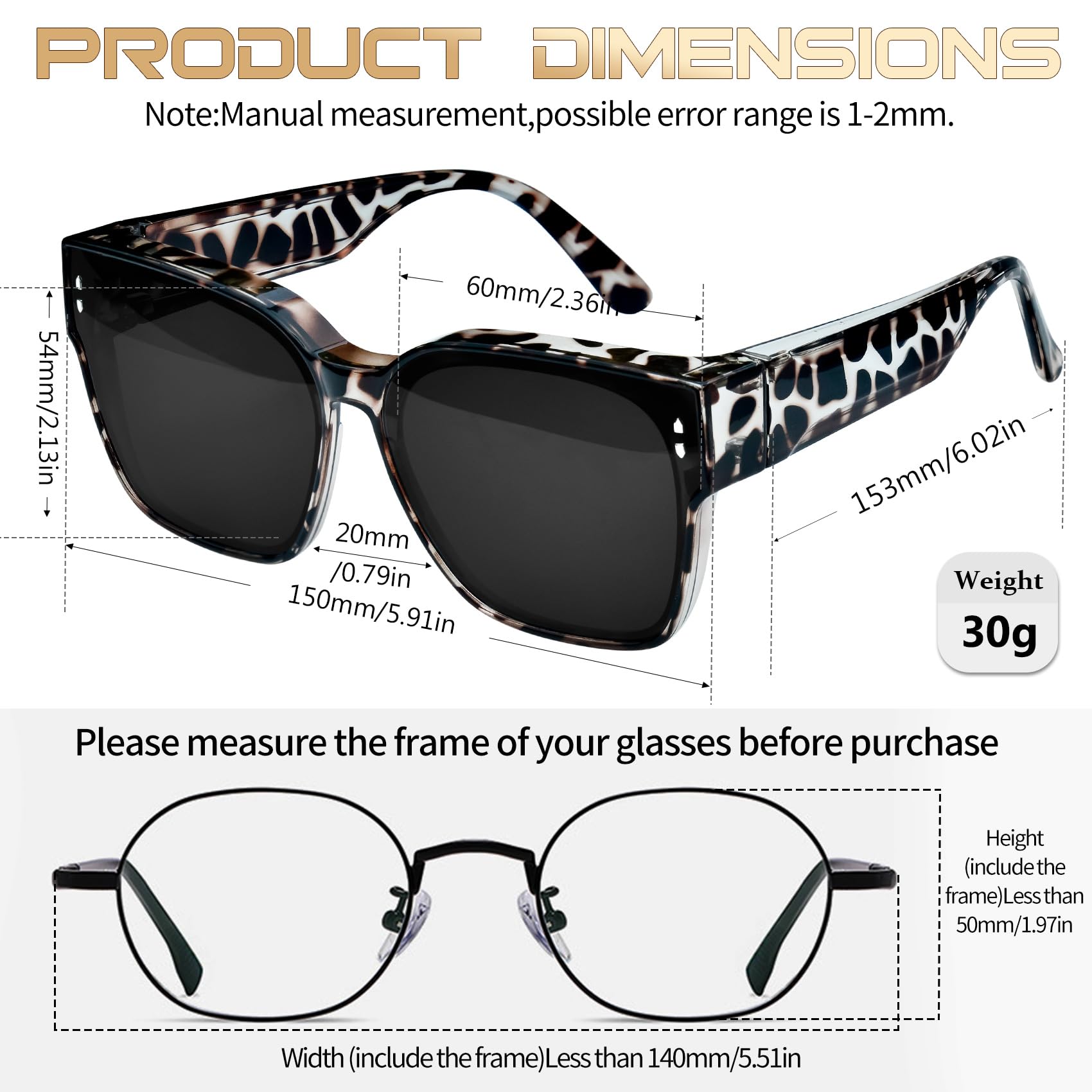 KANASTAL Surlunettes de Soleil Homme Femme Polarisées UV400 Élégantes Carrées Oversize Monture TR90 Tendance