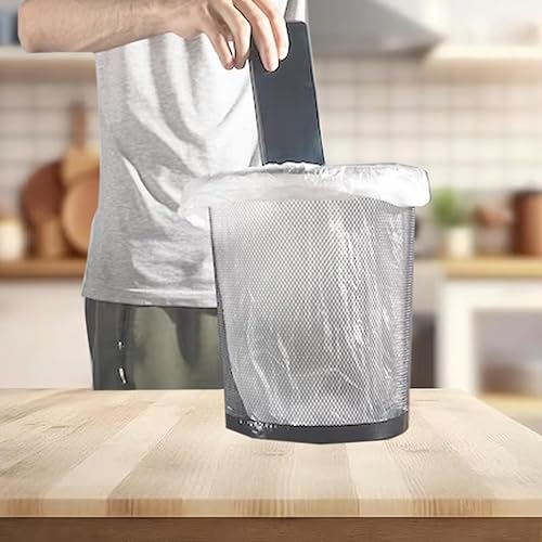 Miniatura 8 de Bolsas de basura de 2 a 4 galones, 400 unidades a granel, bolsas de reciclaje de plástico transparente, pequeñas bolsas de basura multiusos para