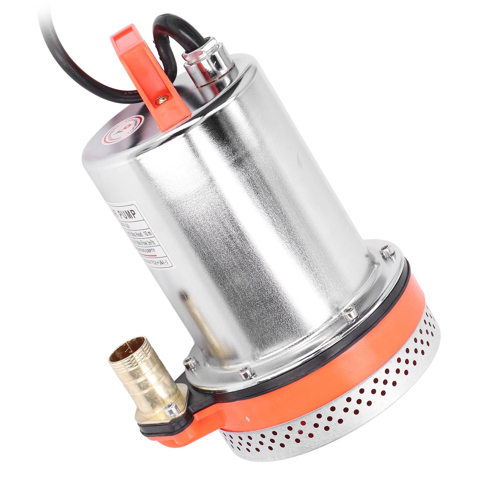 Pompa Głębinowa Pompa Głębinowa DC 24 V Solarna Wodna Stal Nierdzewna 500 W H 10 M Głowica Silnik z Drutu Miedzianego [Marka] z 1-calowym Wylotem do Drenażu Zbiornika