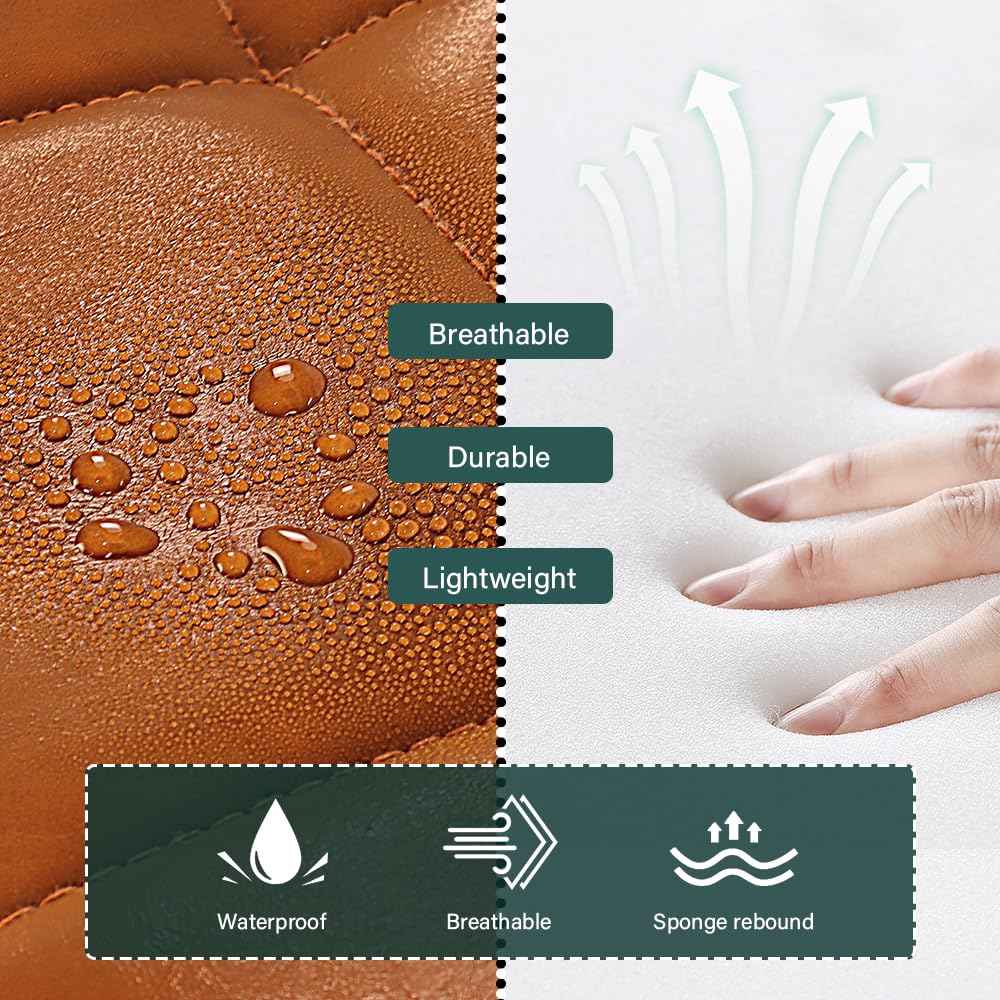 BFTOU Sgabello girevole quadrato minimalista con ruota, perfetto per lavoro, spa, negozi, massaggi, altezza regolabile e conveniente, sedia con schienale (marrone)