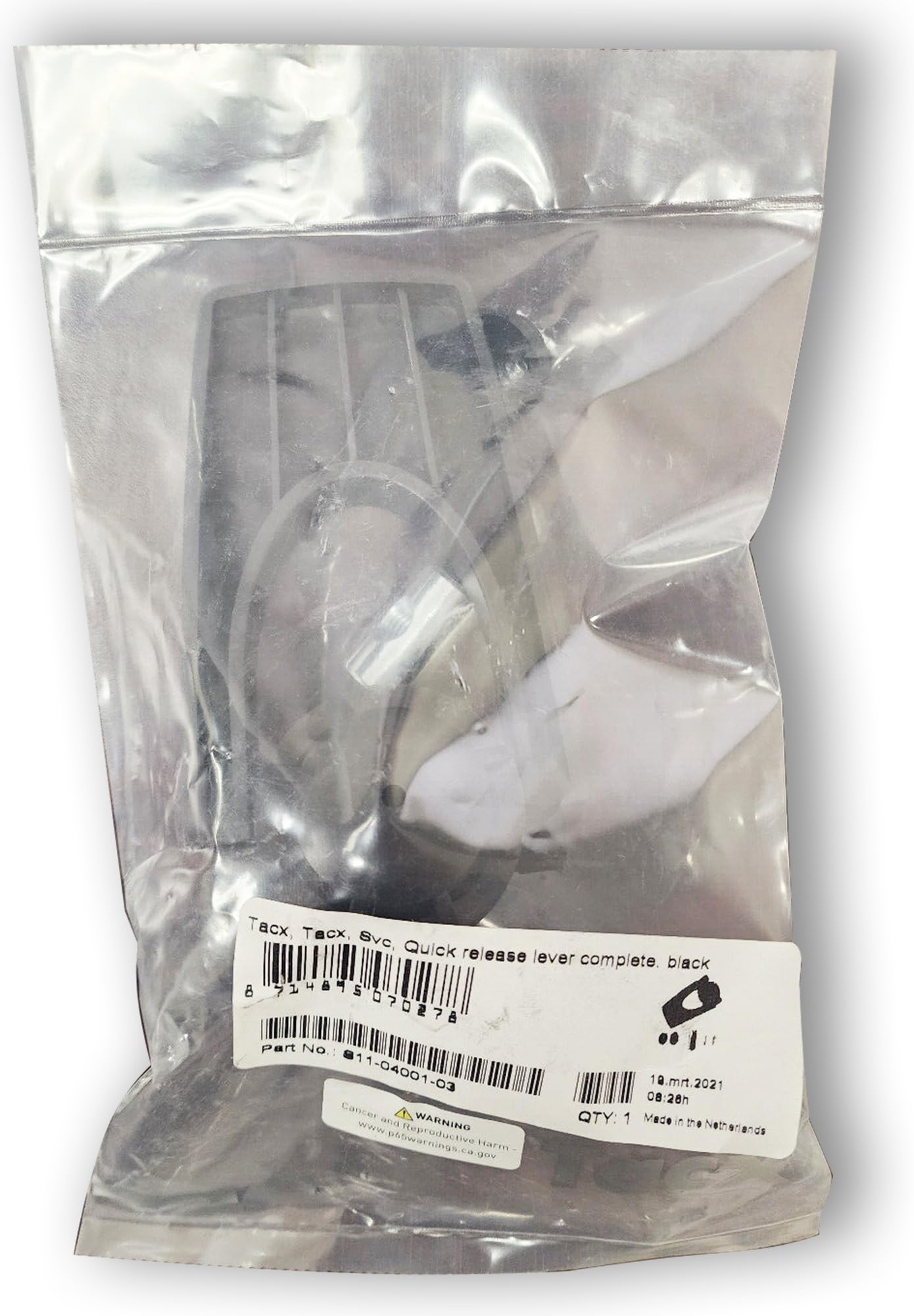 TacX, SVC, Quick Release Lever Complete, Black, S11-04001-03