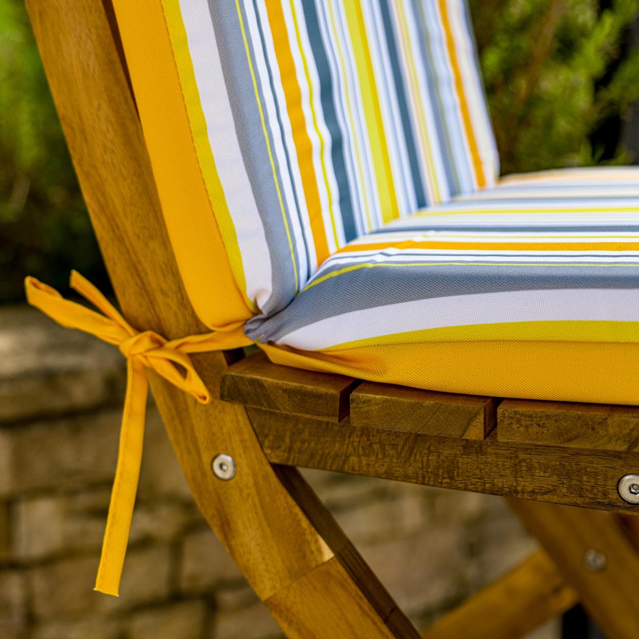Set di 4 cuscini per sedia, comfort premium, resistenti all'acqua, ideali per sedie con schienale alto, giardino, terrazza e soggiorno, motivo blu nautico, decorazione artistica