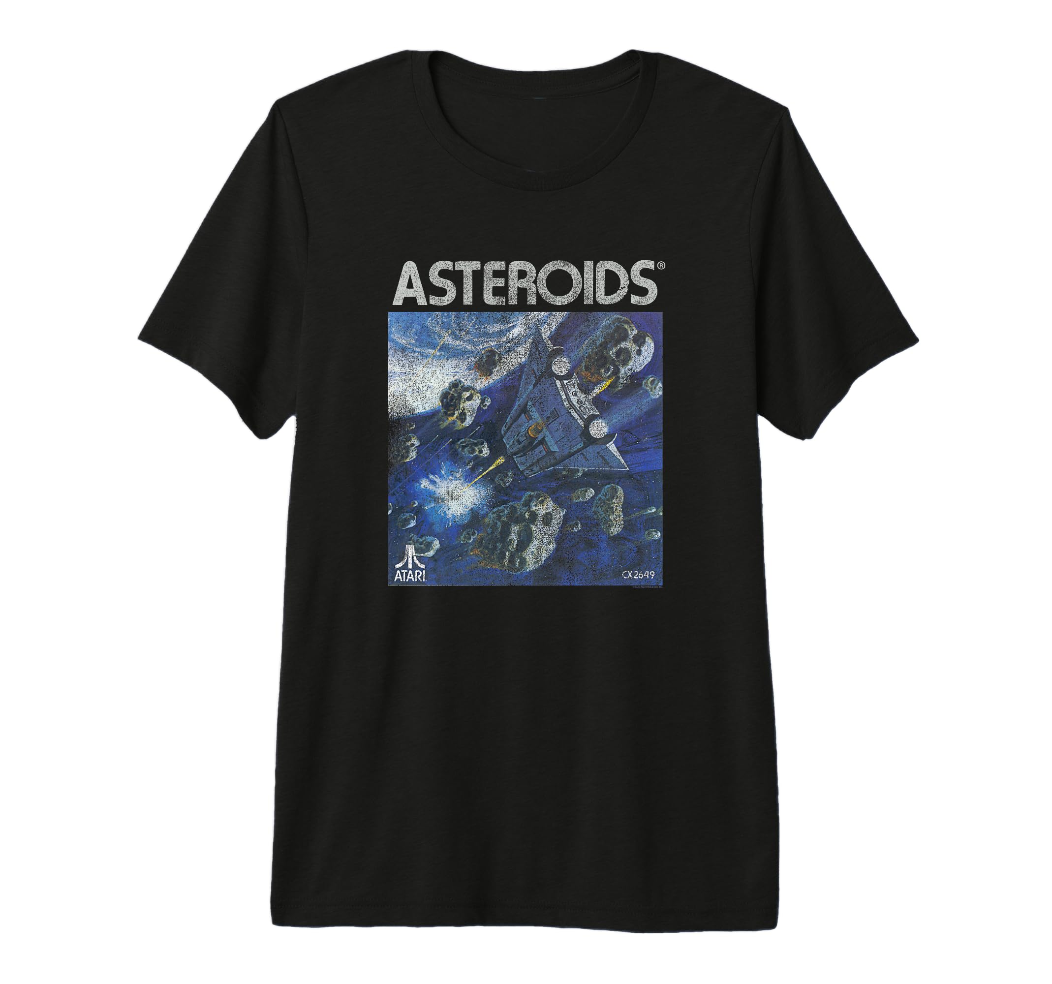 ATARI Asteroids Box Art Vintage Retro Video Game Premium Tri-blend T-Shirt