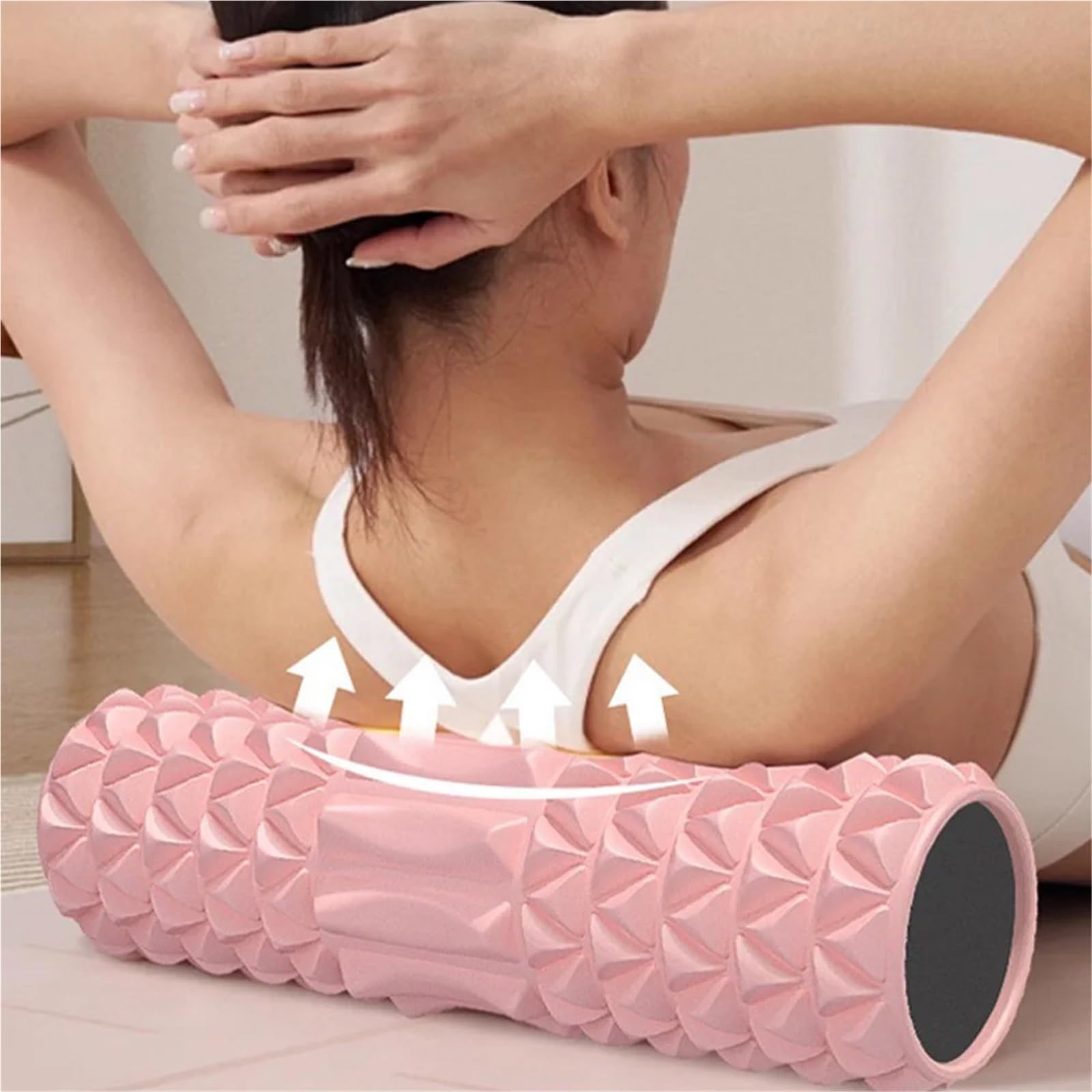 Rodillo de masaje sólido, rodillo con eje espuma, relajación muscular Para Entrenamiento(Color2)