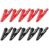 Goupchn Insulated Alligator Clips Electrical 10PCS Five Colors Crocodile Clamps for 2mm Test Probes, 2mm Banana Plugs