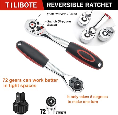 Miniatura 3 de TILIBOTE Juegos de llaves de enchufe