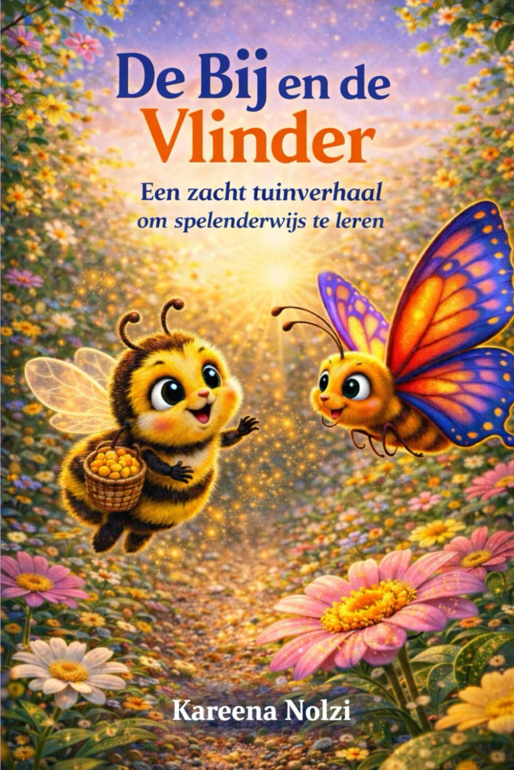 De Bij en de Vlinder: Een zacht tuinverhaal om spelenderwijs te leren (Tuinvrienden Verhalen)