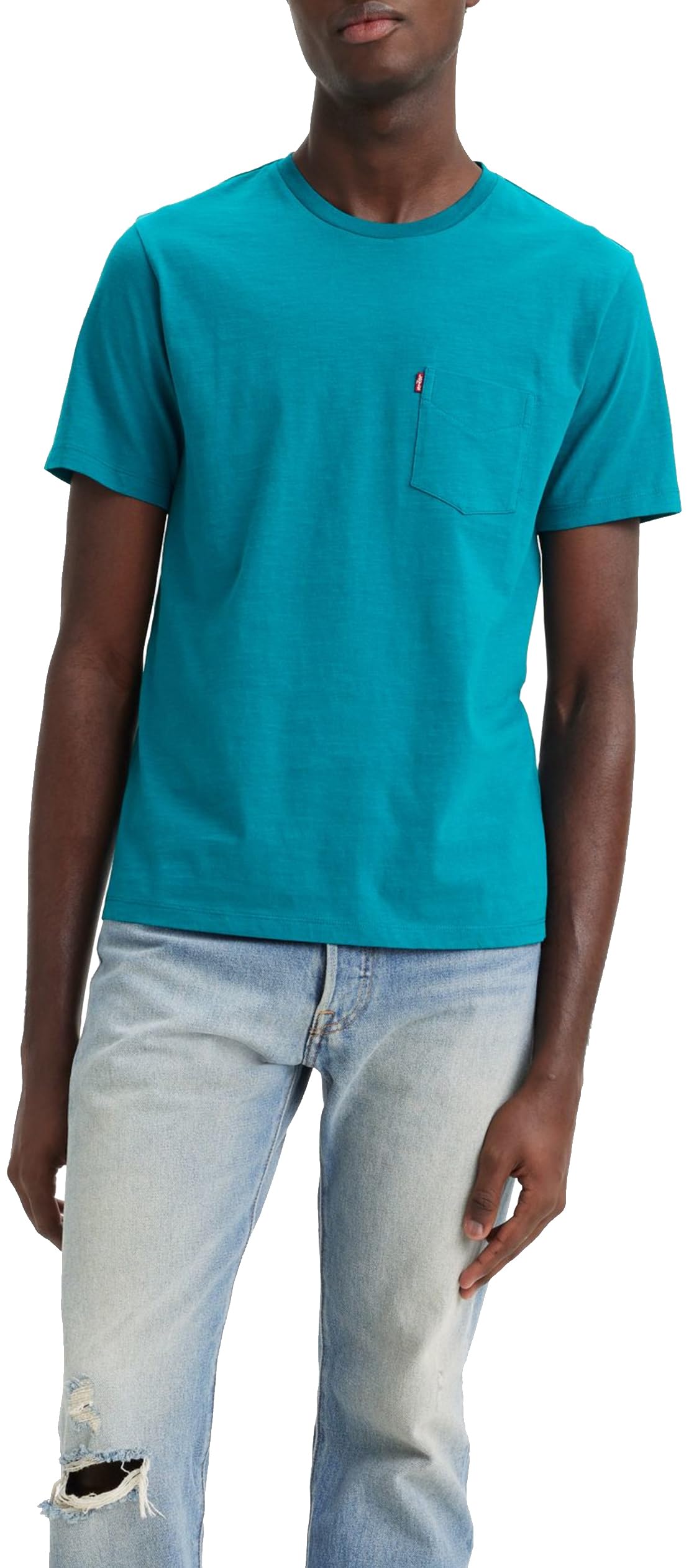 Levi's Men's SS Classic Pocket TEE Sweater, Ocean Depths,