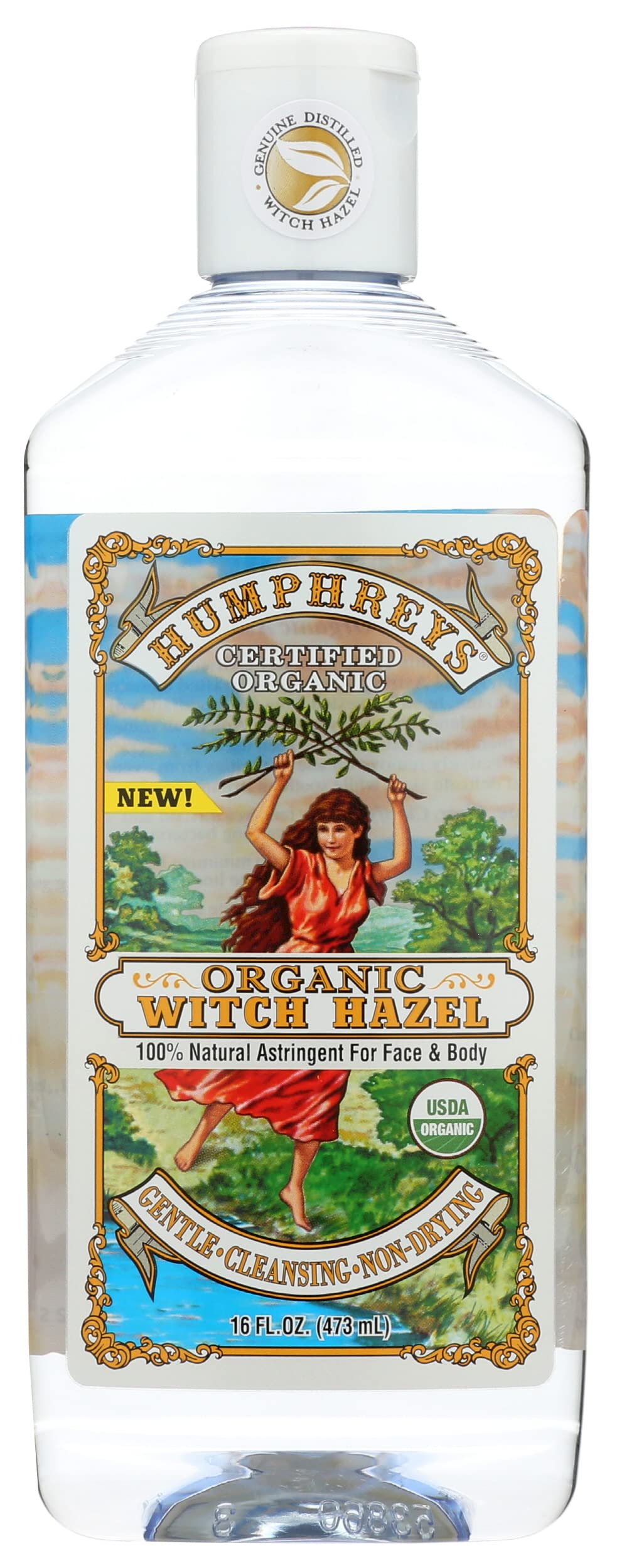 Humphrey's Witch Hazel Astringent 100% All Natural Witch Hazel 16 Ounce