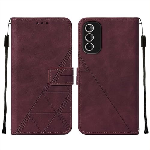 Miniatura 7 de OOPKINS Funda compatible con Moto G Stylus 5G 2022, funda tipo cartera retro de lujo de piel sintética con ranuras para tarjetas, soporte de hebilla