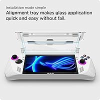Vista 3 de Spigen GlasTR EZ FIT - Protector de pantalla de vidrio templado diseñado para ASUS ROG Ally, paquete de 2 unidades (no compatible con ROG Xbox Ally)