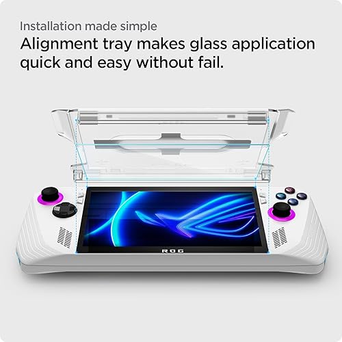 Miniatura 3 de Spigen Protector de pantalla de vidrio templado GlasTR EZ FIT diseñado para ASUS ROG Ally- 2 unidades