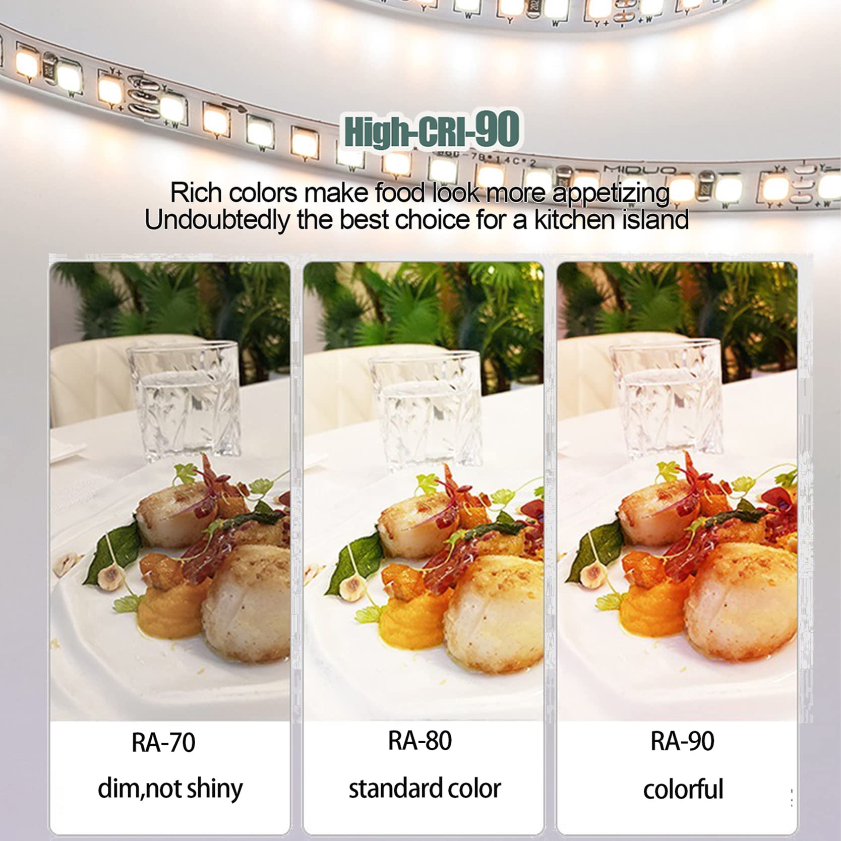 LED Deckenleuchte Φ80cm Weiß, mit Memory Funktion, Deckenleuchte Wohnzimmer Dimmbar mit Fernbedienung Farbwechsel 2700K-7000K Helligkeit Einstellbar, Modern Deckenlampe Schlafzimmerlampe Küche
