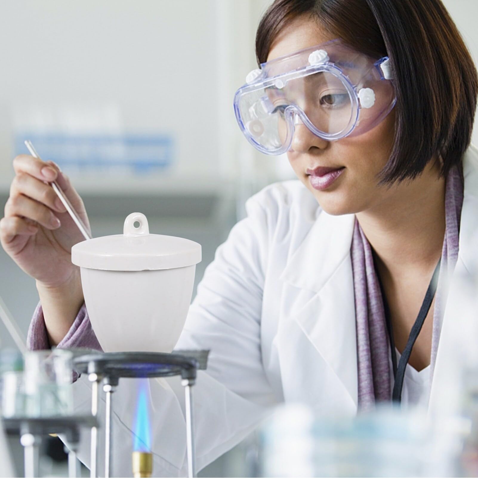 4 Crogioli In Ceramica Per Fusione - Resistenti Fino A 1800°C, Con Coperchio - Foto 8