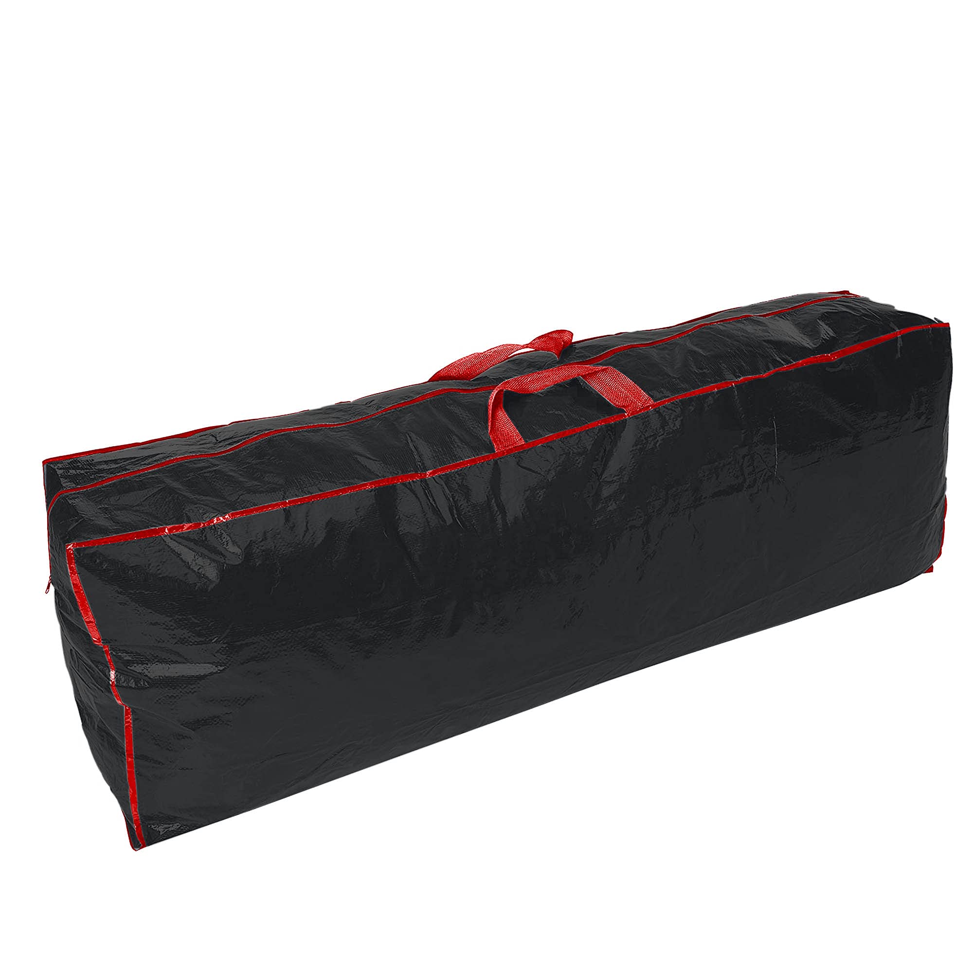 Ram® Czarna Torba na Choinkę i Dekoracje - 3 Sztuki, Duża, Wodoodporna, z Zamkiem Błyskawicznym