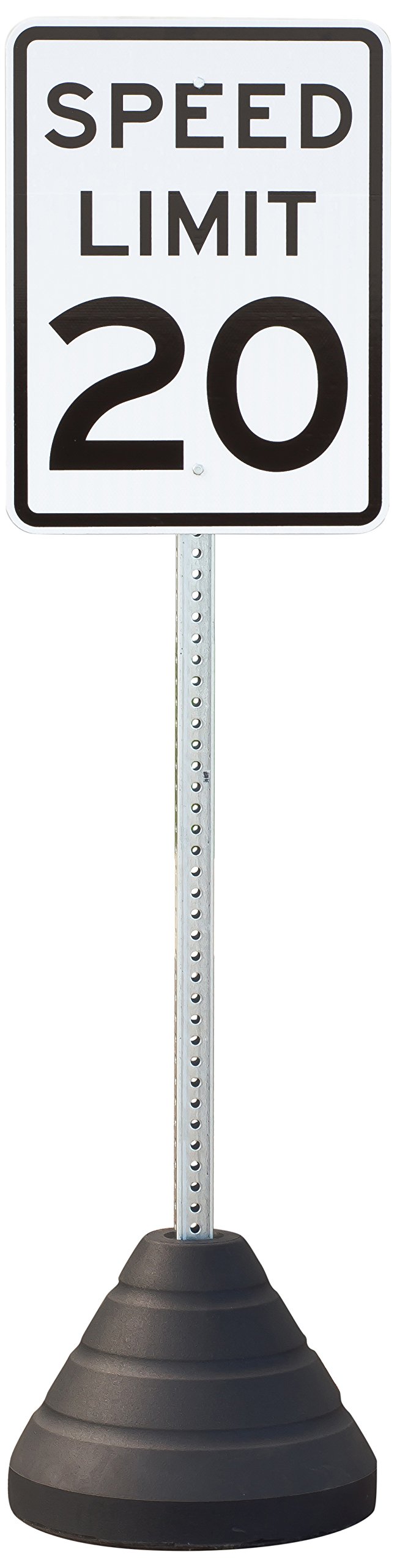 Zing Green Products 7484 Speed Limit 20 Sign, with Post and