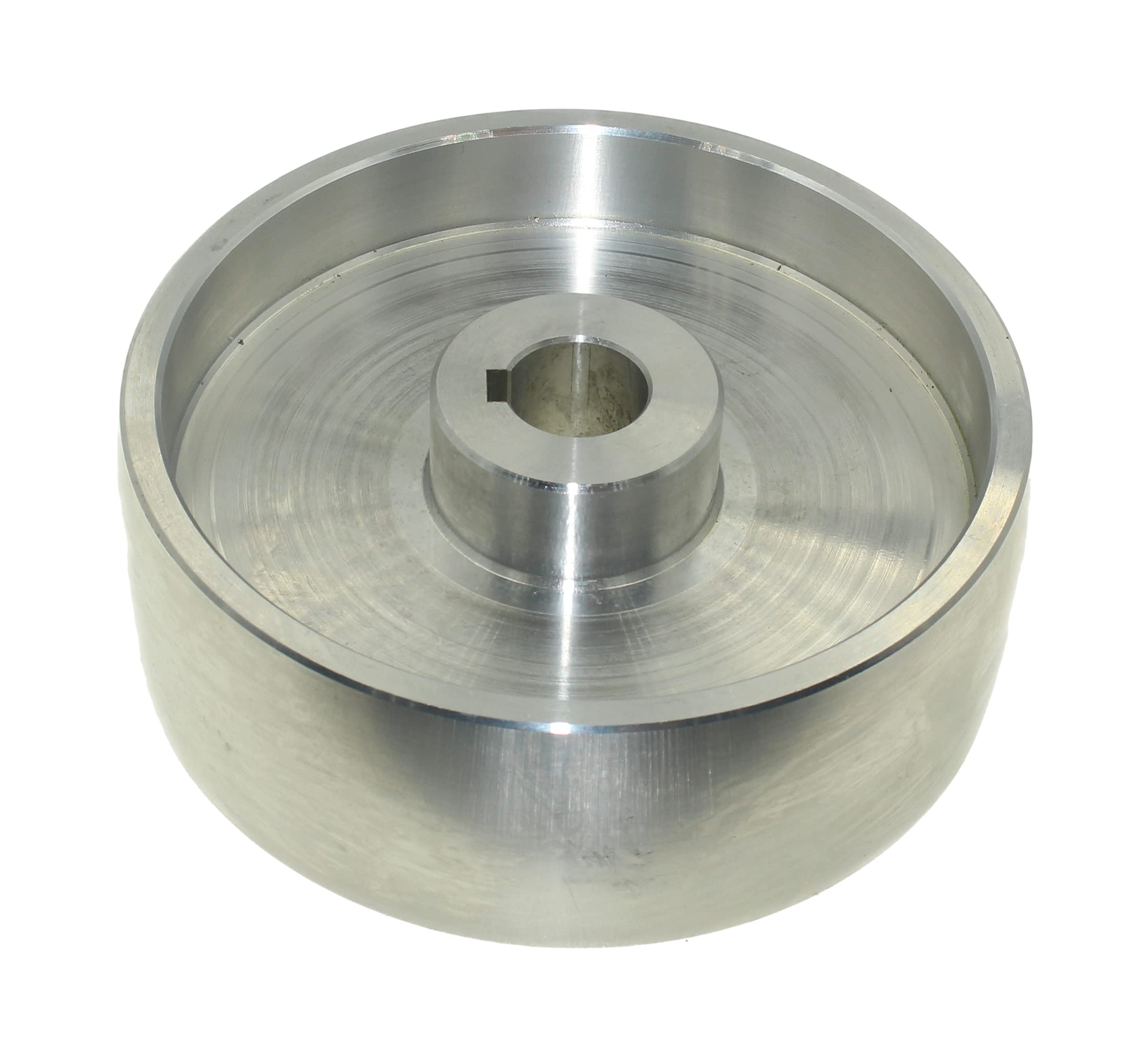 (Drive 158 – 24) Rueda de transmisión de correa mecanizada CNC para afilador de cuchillos, 158 mm de diámetro, 55 mm de ancho con orificio de 24 mm