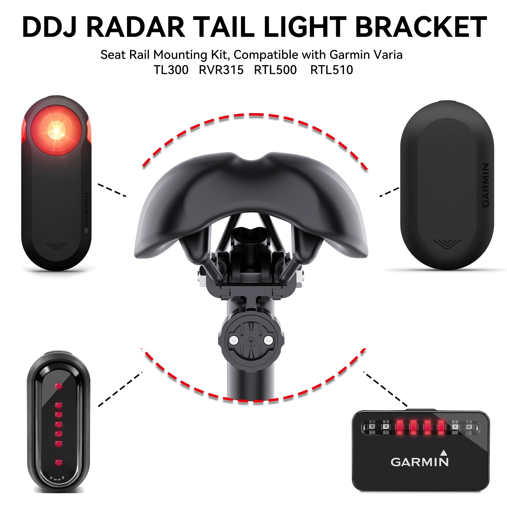 Amazon.co.jp: シートレールマウント Garmin Varia & Airtag バイク