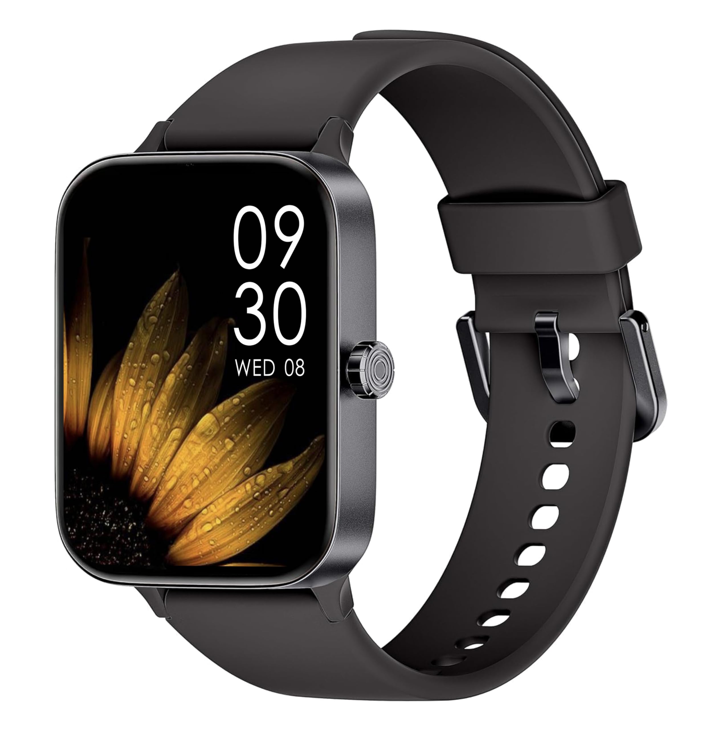 KIUVKAS Smartwatch Uomo Donna, 1.95" Full Touch Screen Smartwatch con Effettua/Risposta Chiamate, Fitness Tracker con Pressione Sanguigna e Monitor Sonno, 140+ Sport Step Counter per Android iOS