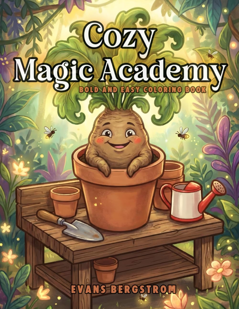 Cozy Magic Academy: Bold and Easy Coloring Book
