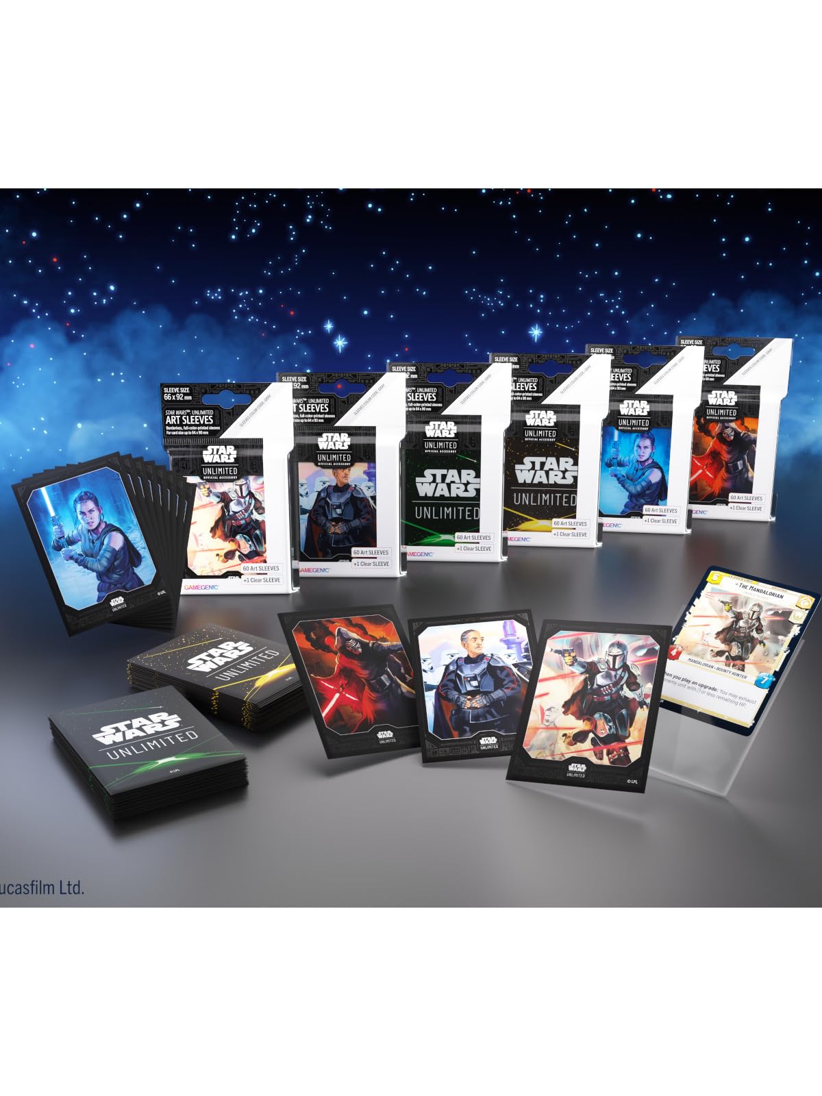 Asmodee - Star Wars: Unlimited TCG Moff Gideon Art Sleeves-(60 opakowań), kolor, GGS15054ML