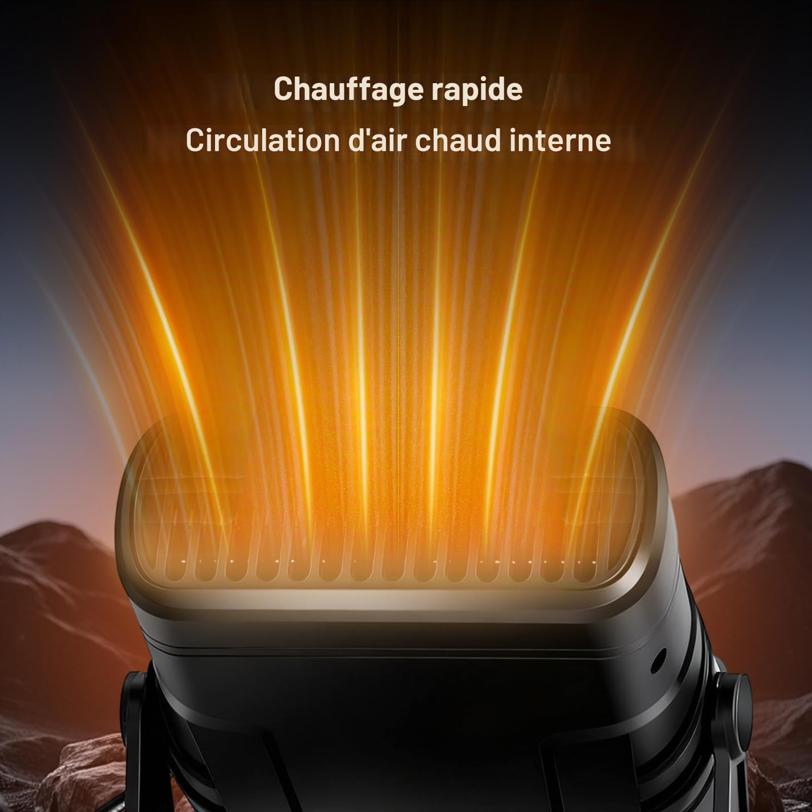 Whychstore Panneau solaire à cristaux 20 W - Chauffage extérieur portable pour serre, abri de jardin, niche pour animaux domestiques