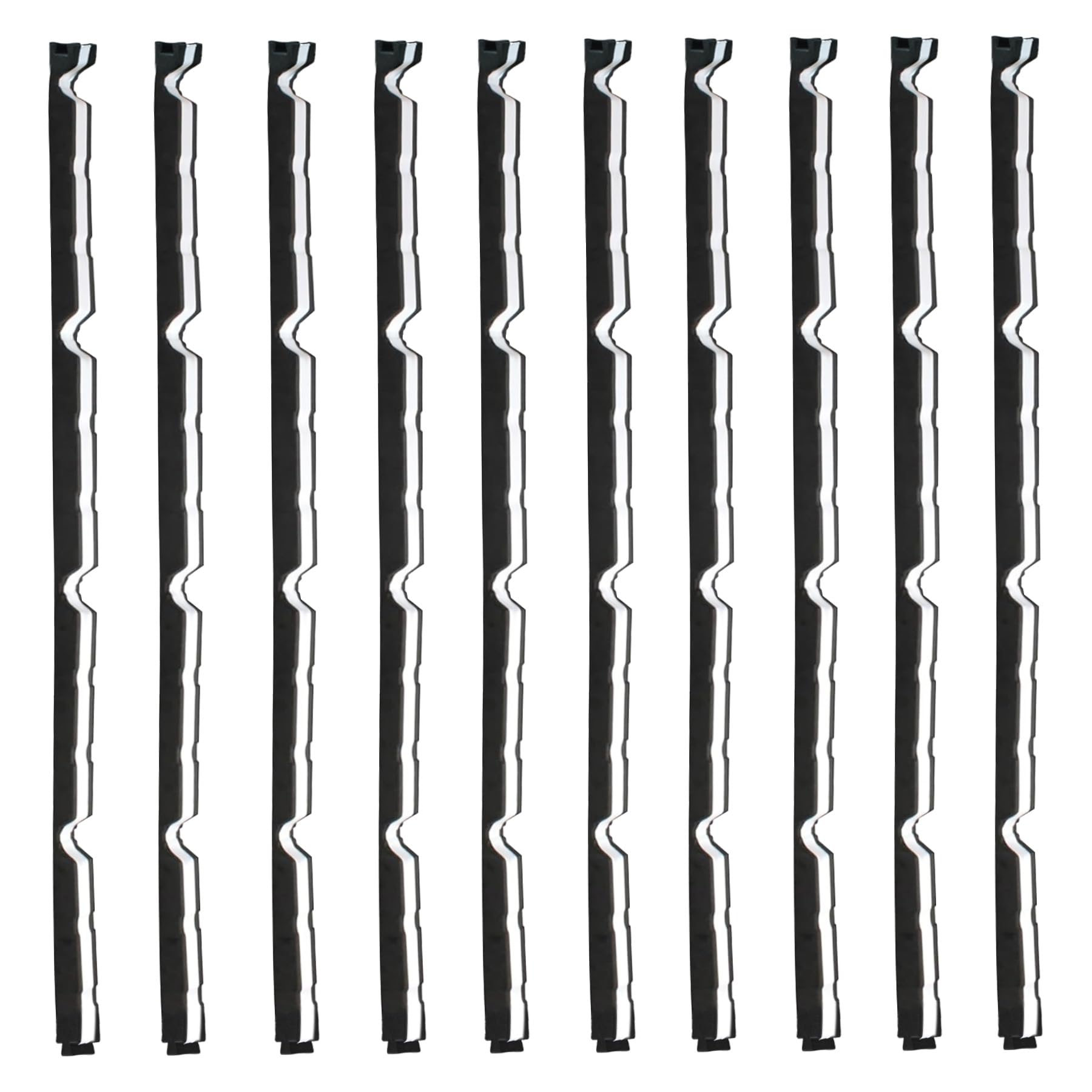 Outside 9 in Foam for Metal Roofs Foam for Metal Classic Rib Profile Foam Closure Strips Fit for Roofing R Panels 3 Feet Long Roof Closure Strips (Updated Material and Self-Adhesive)-10 Pcs