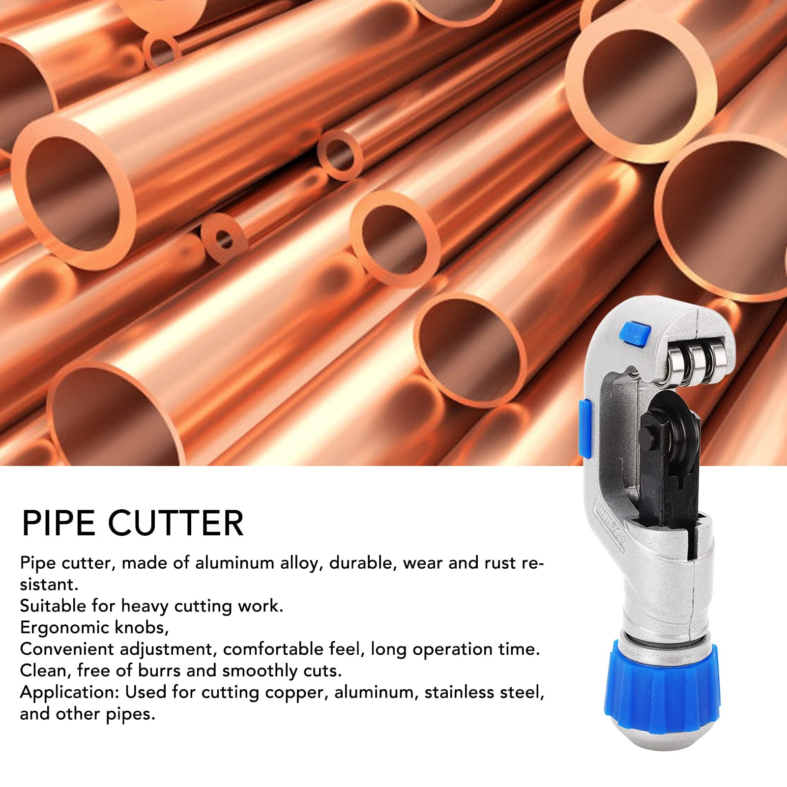 FLEXMAN Tube Bender, Aluminum Alloy Pipe Bender Tool, Brake Line Bender, Portable Copper Pipe Bender, Tubing Bender for Cutting Copper, Aluminum, Stainless Steel