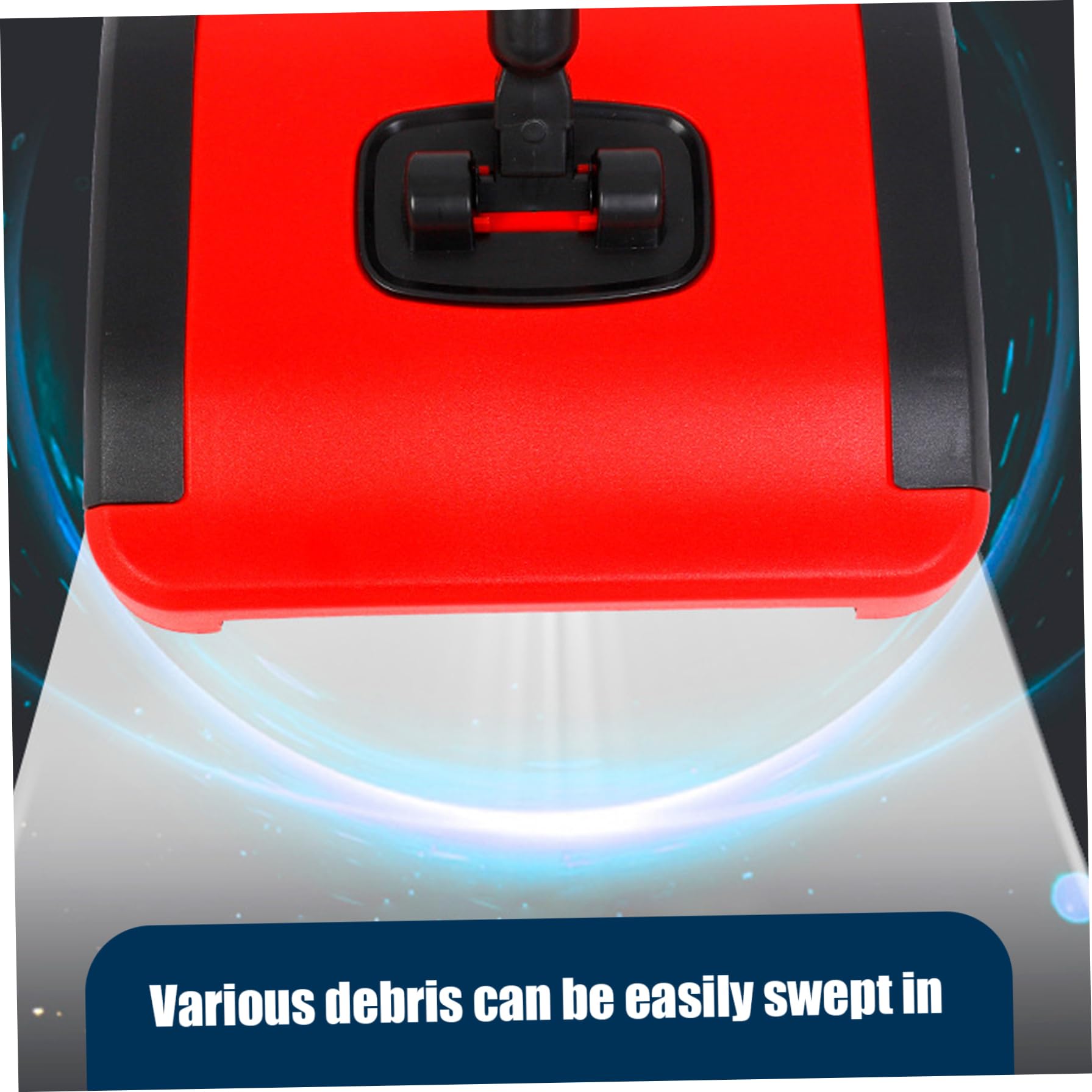 CAKEEYUM Carpet Sweeper Manual 3 Rolling Brushes Floor Sweeper Carpet Brush with Wheels and Large Waste Bin 43inch Detachable Cleaner for Pet Hair Dust Debris