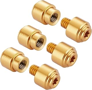 3 Pack Aluminum Alloy Thumb Studs Fit for Benchmade BUGOUT 535 Series Pocket Knives, Gold