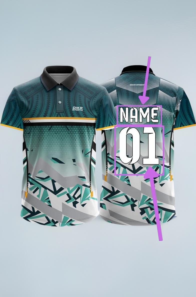 Dika Sports Custom Add Name and Number Jersey for Men Cricket t-Shirt | 2 Year to 5XL
