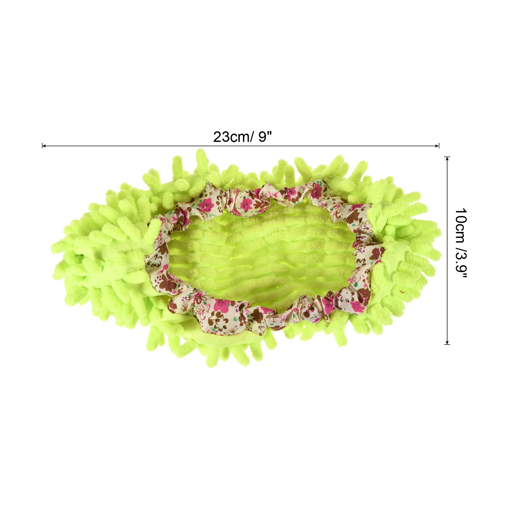 Housses De Chaussures Nettoyantes Lavables Zaplyte – Plumeau Chenille Vert (4 Pièces)