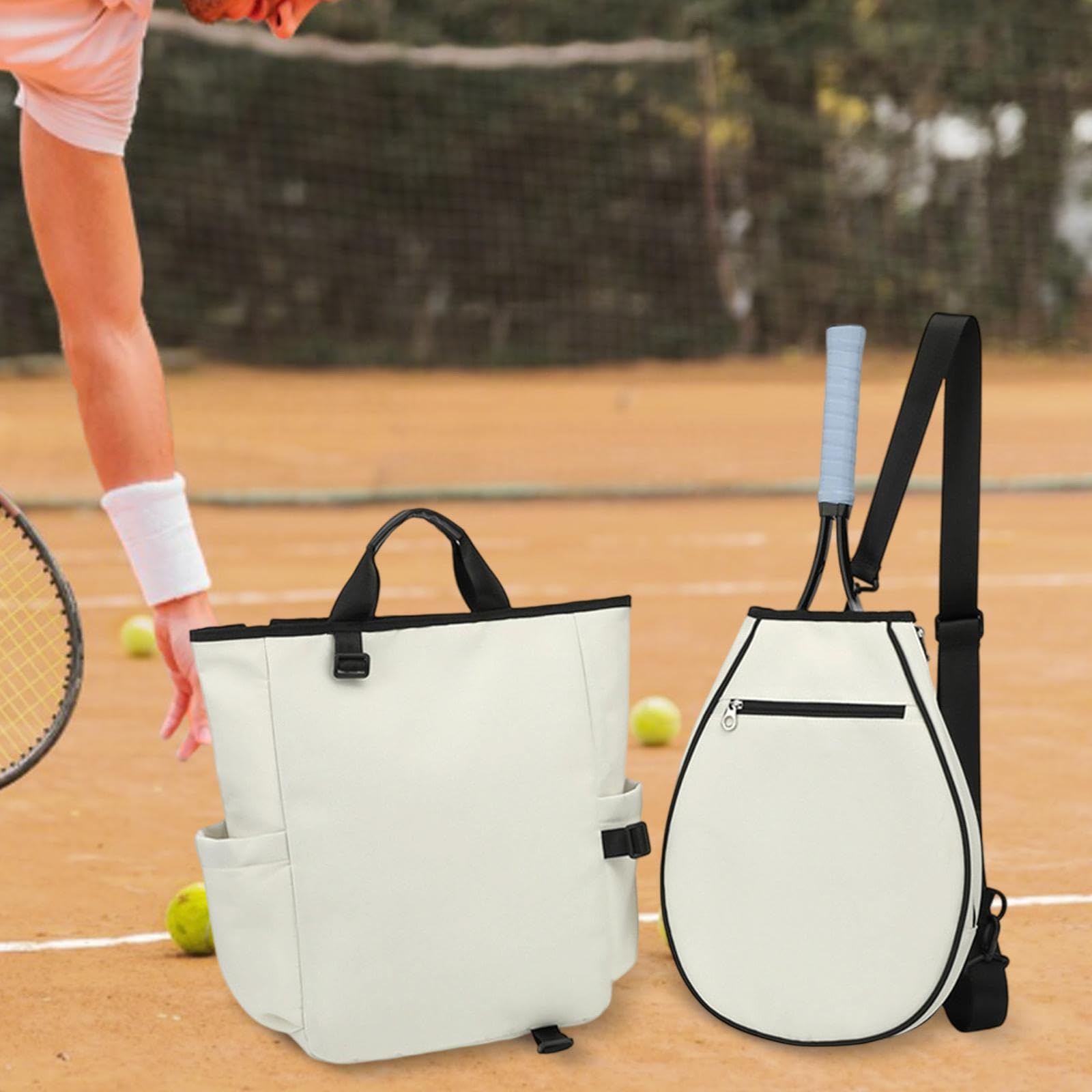 Zaino da Tennis Zaino Sportivo Sacca da Badminton Borsa Porta Racchette Leggero E Impermeabile con Tasche Multiple Adatto per Uomini Donne E Giocatori