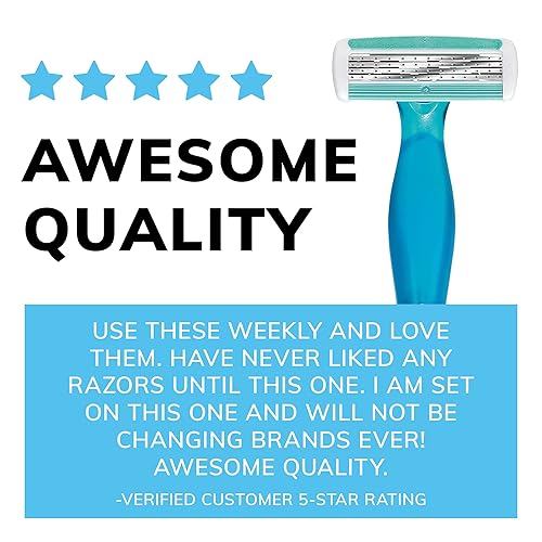 Miniatura 7 de BIC Soleil Comfort - Maquinilla de afeitar desechable de 4 hojas para mujer para piel sensible para un afeitado suave y cerrado, juego de maquinilla