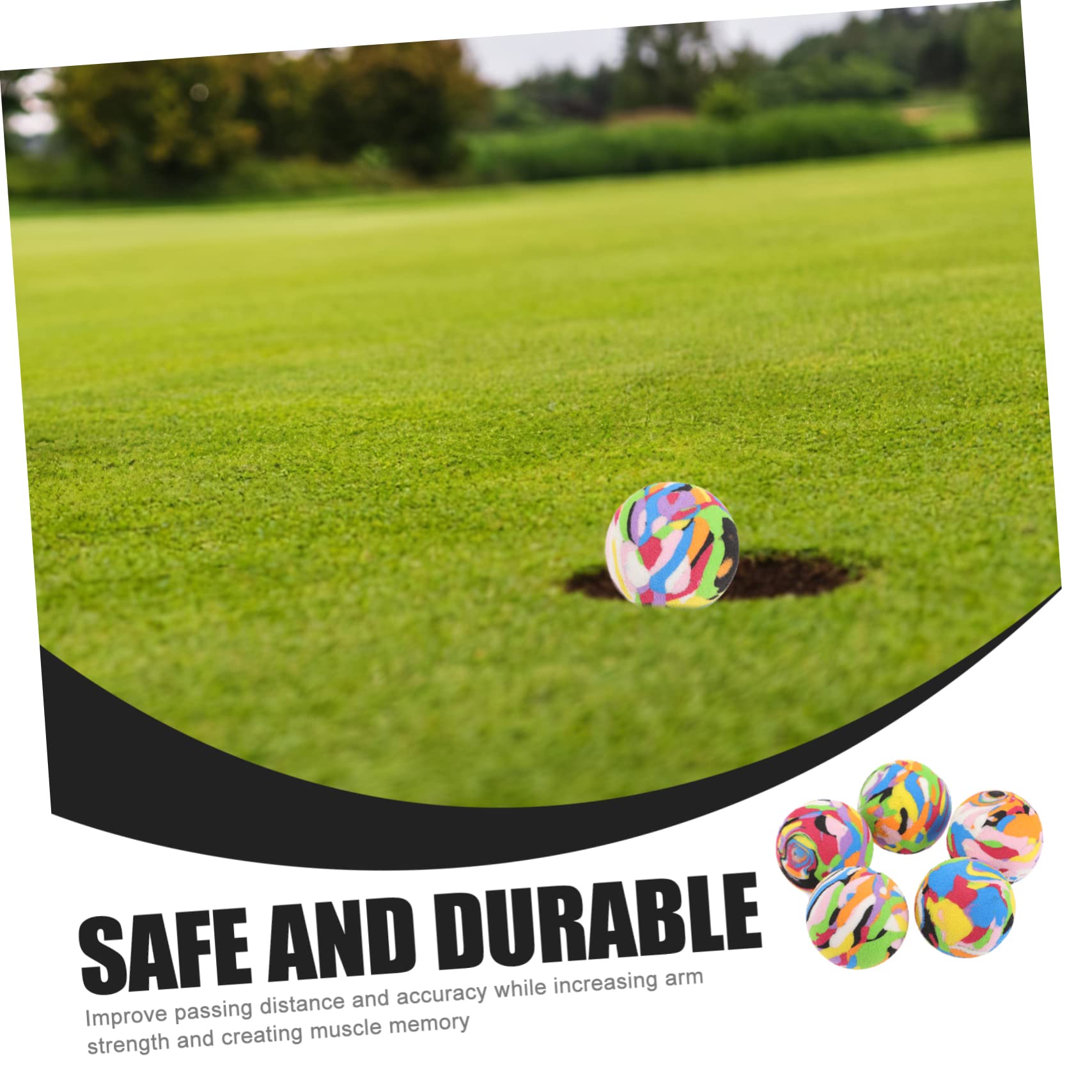 ibasenice Übe Ballschwing Golftraining Ausbildung Flugtrainingsbälle Schaumstoff-golfbälle Üben Auswechselbarer Übungsball Golfball Für Den Täglichen Gebrauch Eva