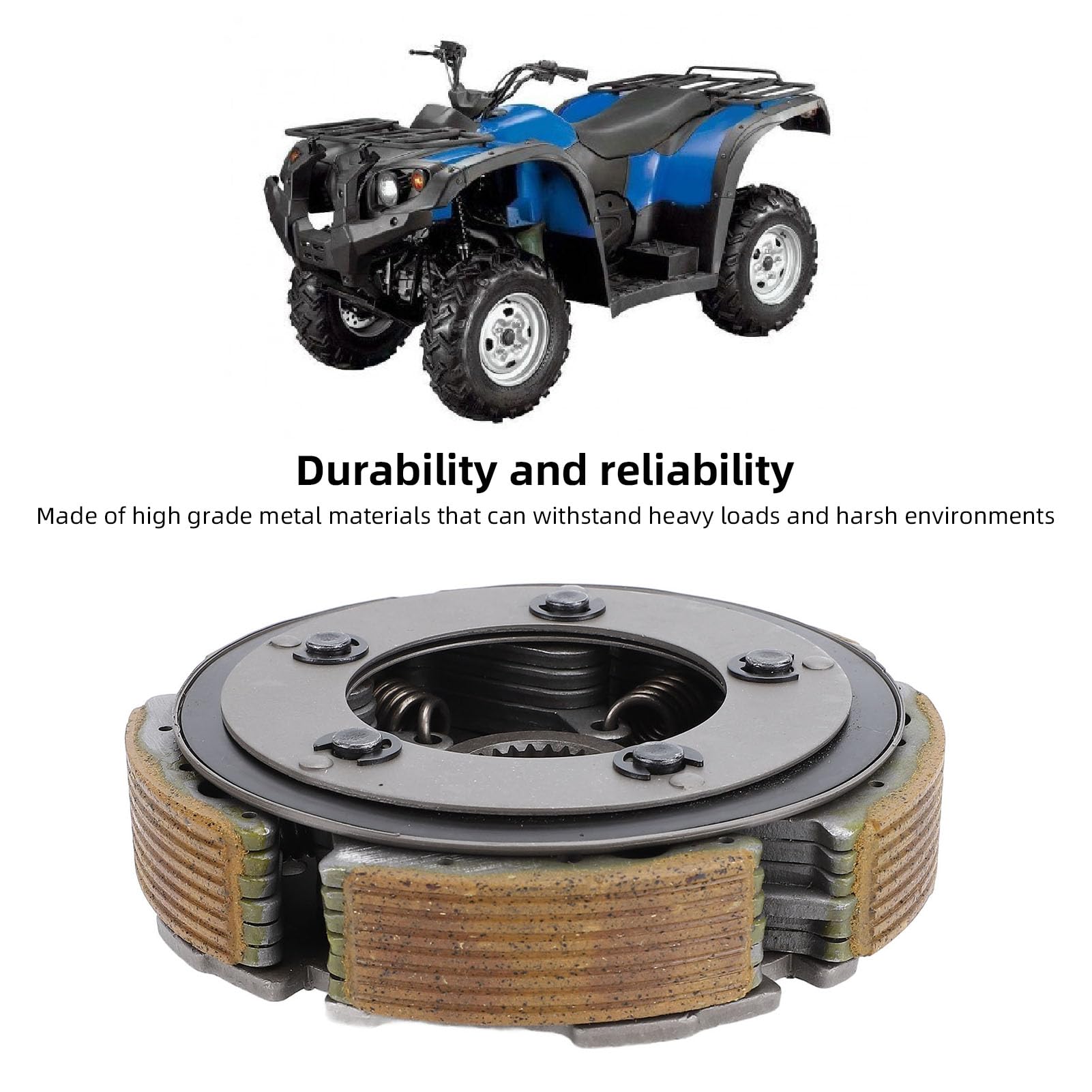 Akozon Gruppo Ganascia Frizione Bagnata 21230-004-0000, Porta Ganascia Frizione Bagnata Ad Alte Prestazioni Resistente All'abrasione per ATV UTV