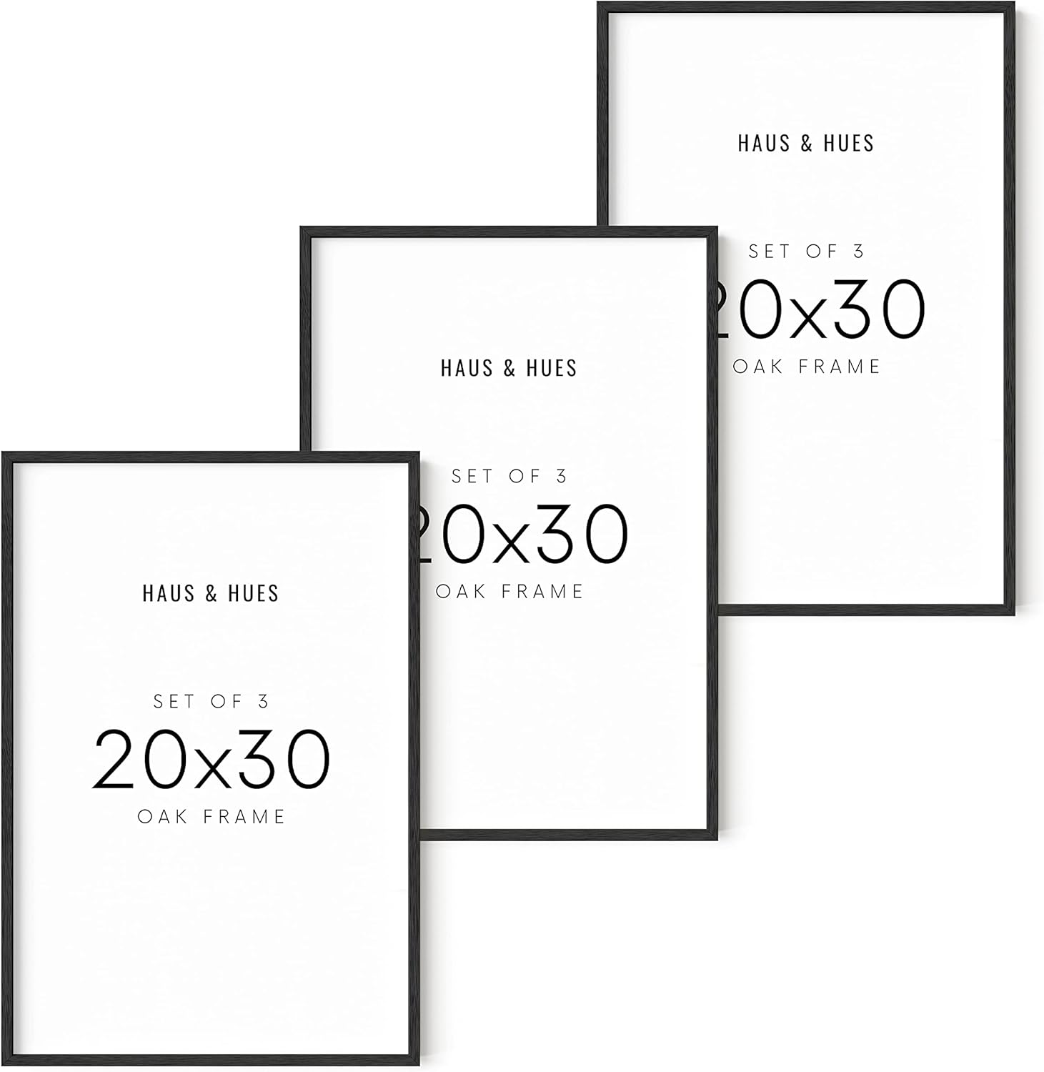 HAUS AND HUES Poster Frames 20x30 Set of 3, 20x30 Picture