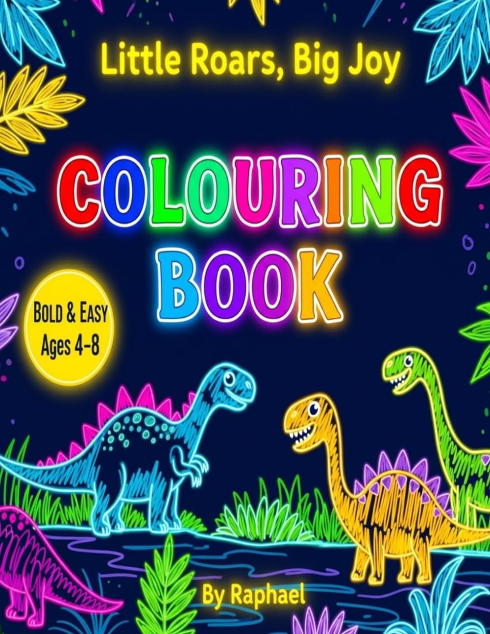 Little Roars, Big Joy Cute Dinosaur Colouring Adventures for Preschool Kids